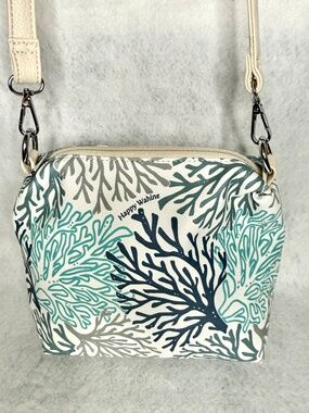 Happy Wahine Hawaiian Sea Coral Crossbody Bag